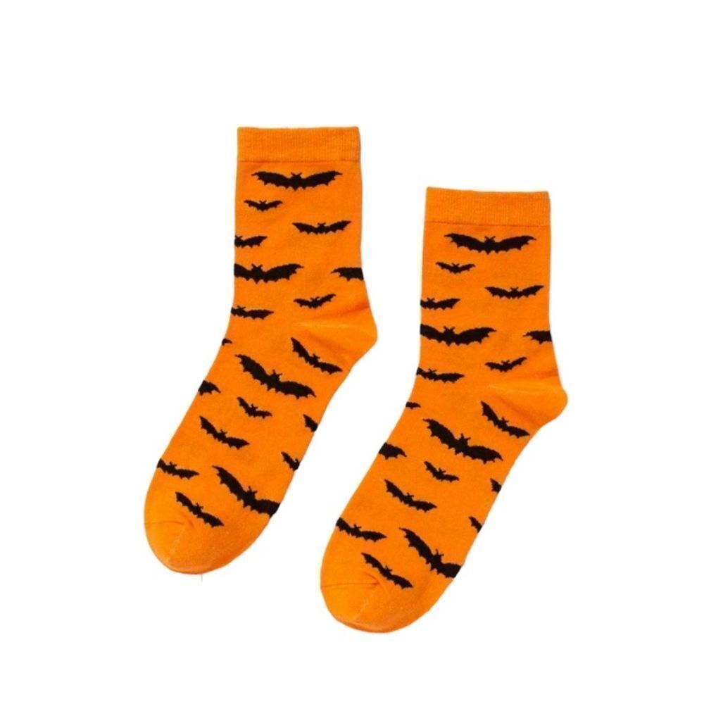 Bat  Print Halloween Socks
